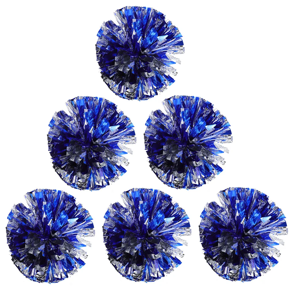 6 Pcs Blue Silver Cheerleading Pom Poms Durable Plastic Balls Dance Props Gymnastics Sports Events Square Dancing Cheers
6 Pcs Blue Silver Cheerleading Pom Poms Durable Plastic Balls Dance Props Gymnastics Sports Events Square Dancing Cheers