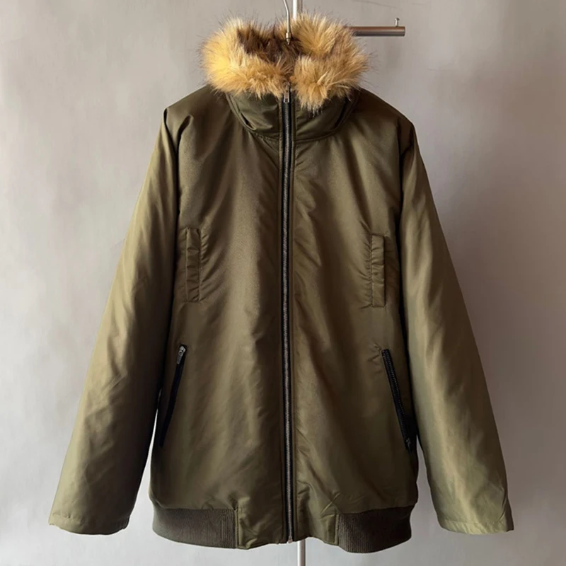 Женская зимняя куртка, новое теплое толстое пальто из овечьей шерсти на 2025 год, ветрозащитные парки с высоким воротником в парном стиле, стеганая куртка y2k
Женская зимняя куртка, новое теплое толстое пальто из овечьей шерсти на 2025 год, ветрозащитные парки с высоким воротником в парном стиле, стеганая куртка y2k