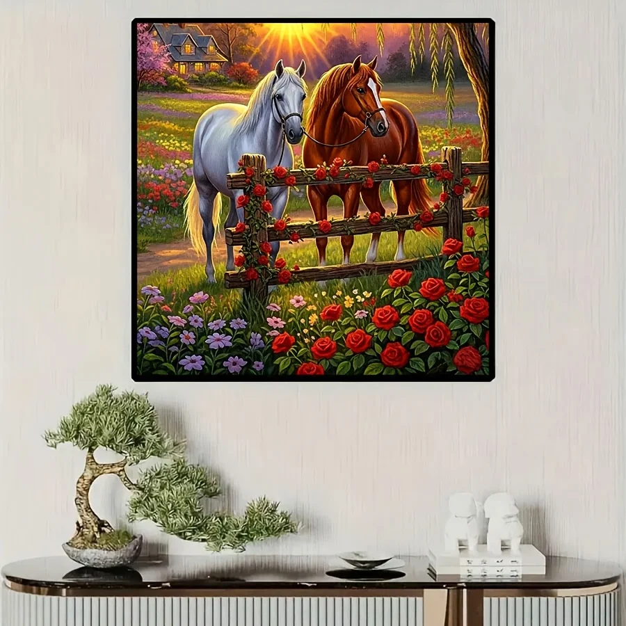 500/1024PCS Jigsaw Puzzle Two Galloping Horses Among The Flowers Handmade Modern Home Decoration Suitable As A Holiday Gift
500/1024PCS Jigsaw Puzzle Two Galloping Horses Among The Flowers Handmade Modern Home Decoration Suitable As A Holiday Gift