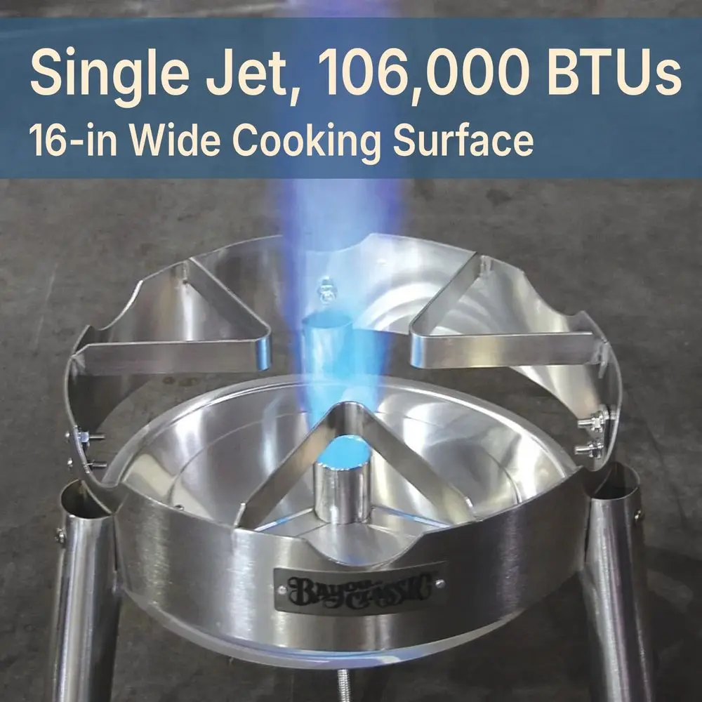 KDS182 Stainless Steel Boiler Cooker Kit Features 82qt Stainless Boiler with Lid, Boil Basket with Helper Handle, Single Jet 10
KDS182 Stainless Steel Boiler Cooker Kit Features 82qt Stainless Boiler with Lid, Boil Basket with Helper Handle, Single Jet 10