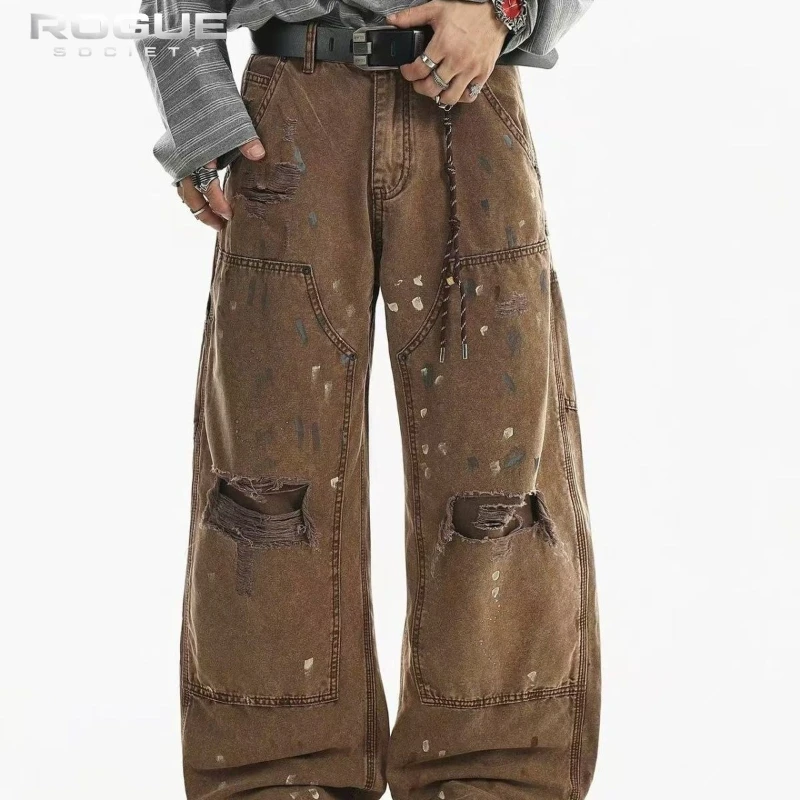 Y2K High Street Paint Splatter Jeans Unisex Washed Distressed Wide Leg Denim Pants Streetwear Grunge Vintage Trousers Harajuku
Y2K High Street Paint Splatter Jeans Unisex Washed Distressed Wide Leg Denim Pants Streetwear Grunge Vintage Trousers Harajuku