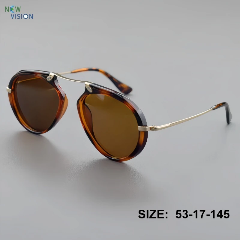 Retro Double Bridge Aviator Sunglasses Women Tortoise Shell Acetate Frame Brown Lens UV Protection Driving Sun Glasses Men 2026
Retro Double Bridge Aviator Sunglasses Women Tortoise Shell Acetate Frame Brown Lens UV Protection Driving Sun Glasses Men 2026