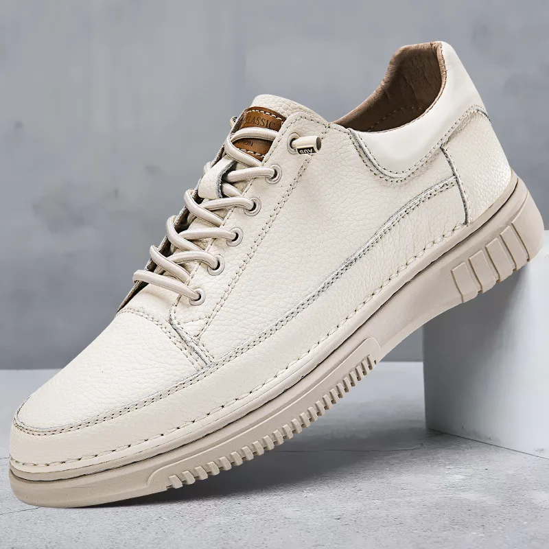 Мужская весенне-осенняя уличная кожаная нескользящая мужская обувь для отдыха, универсальная рабочая обувь, уличная прогулочная обувь с низким верхом, походная обувь
Мужская весенне-осенняя уличная кожаная нескользящая мужская обувь для отдыха, универсальная рабочая обувь, уличная прогулочная обувь с низким верхом, походная обувь