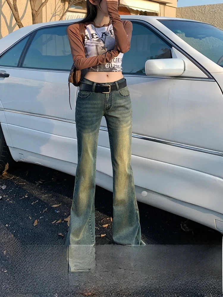 Джинсы-клеш с низкой посадкой для женщин, осенне-зимние, стрейч, облегающие, из денима, в американском стиле, с драпировкой, брюки-клеш
Джинсы-клеш с низкой посадкой для женщин, осенне-зимние, стрейч, облегающие, из денима, в американском стиле, с драпировкой, брюки-клеш