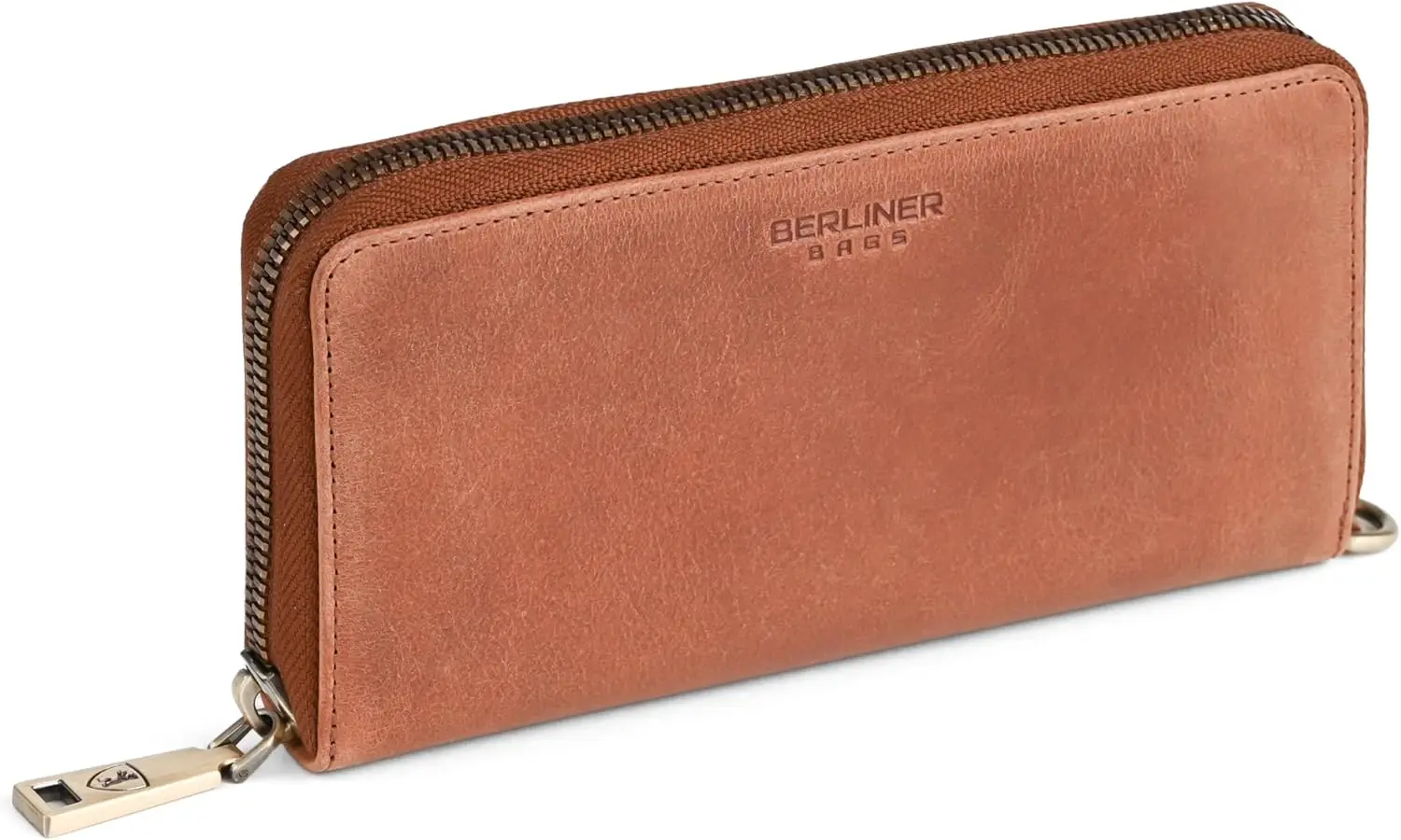 Vintage Leather Wallet with RFID Blocking, Zip Around Design for Women - Holds 15 Cards, ID Window, Bills & Coins in Brown
Vintage Leather Wallet with RFID Blocking, Zip Around Design for Women - Holds 15 Cards, ID Window, Bills & Coins in Brown