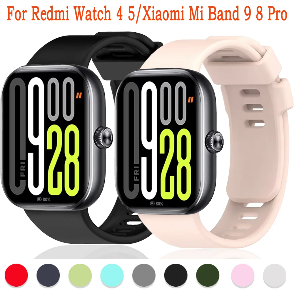 Silicone Band For Redmi Watch 4 5 Official Strap Accessories Correa Bracelet Replacement Belt Xiaomi Mi Band 9 8 Pro Wristband
Silicone Band For Redmi Watch 4 5 Official Strap Accessories Correa Bracelet Replacement Belt Xiaomi Mi Band 9 8 Pro Wristband