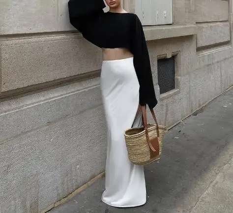 Summer New French Banquet Satin Slim Fit Fishtail Skirt Elegant Solid Color Feminine Temperament High Waist Floor Length Skirt
Summer New French Banquet Satin Slim Fit Fishtail Skirt Elegant Solid Color Feminine Temperament High Waist Floor Length Skirt