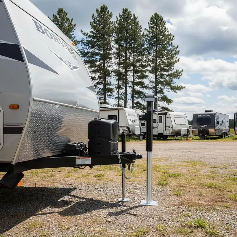 Pipe-Mount Swivel Support Leg 15-inch Vertical Travel For RV Horse Utility Trailer 5000 lbs Dynamic Load Capacity Ergonomic Handle Lift Manual Crank Adjustment
Pipe-Mount Swivel Support Leg 15-inch Vertical Travel For RV Horse Utility Trailer 5000 lbs Dynamic Load Capacity Ergonomic Handle Lift Manual Crank Adjustment