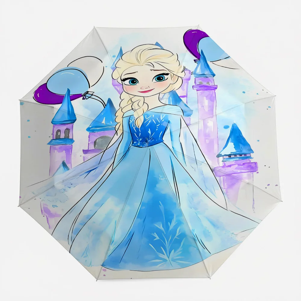 Disney Frozen Elsa Watercolor Print Automatic Folding Umbrella, Portable Windproof Travel Umbrella with Ice Castle and Balloon D
Disney Frozen Elsa Watercolor Print Automatic Folding Umbrella, Portable Windproof Travel Umbrella with Ice Castle and Balloon D