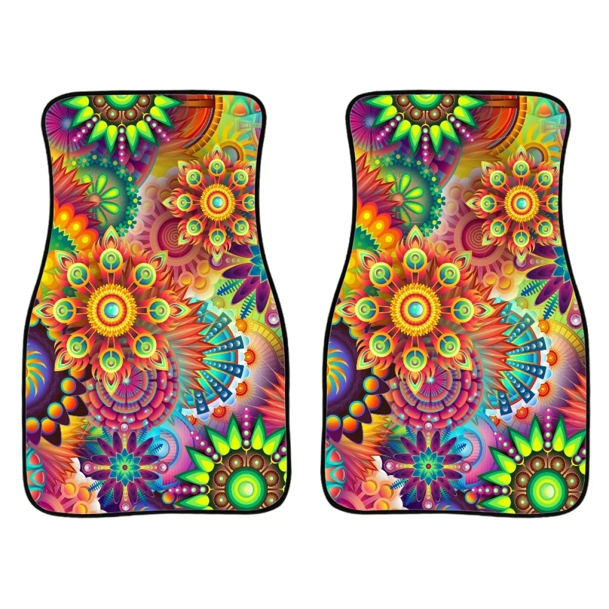 2Pcs Car Accessories Colorful Mandala Gradient Flower Pattern Car Floor Mat for Woman Men Brand Design Washable Auto Carpet Hot
2Pcs Car Accessories Colorful Mandala Gradient Flower Pattern Car Floor Mat for Woman Men Brand Design Washable Auto Carpet Hot