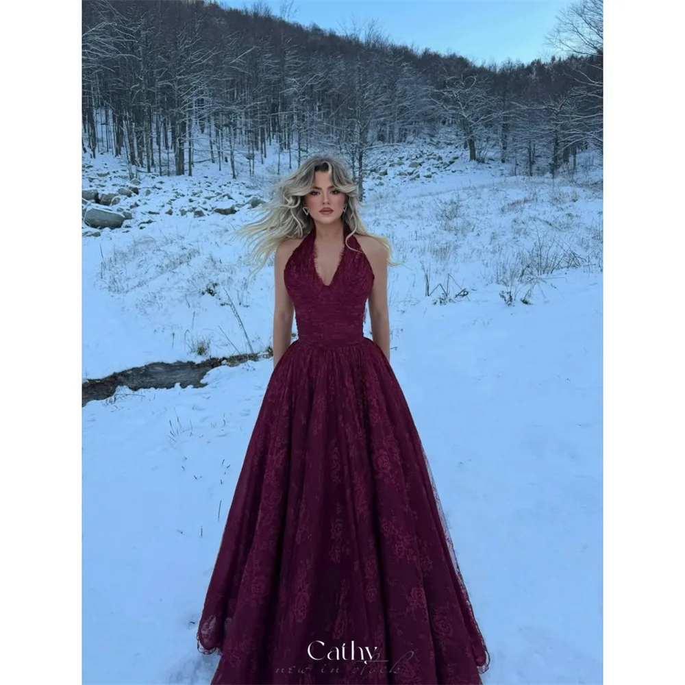 Cathy индивидуальное бордовое кружевное платье с бретелькой на шее и цветочным принтом для выпускного вечера без рукавов трапециевидной формы, платья de noiva длиной до пола, торжественное вечернее платье
Cathy индивидуальное бордовое кружевное платье с бретелькой на шее и цветочным принтом для выпускного вечера без рукавов трапециевидной формы, платья de noiva длиной до пола, торжественное вечернее платье