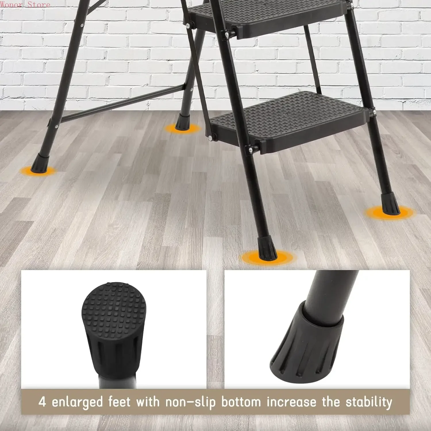 5 Step Ladder with Handrails Folding Step Stool with Tool Plateform, 330 lb Capacity Step Stools for Adults Portable Ladder
5 Step Ladder with Handrails Folding Step Stool with Tool Plateform, 330 lb Capacity Step Stools for Adults Portable Ladder