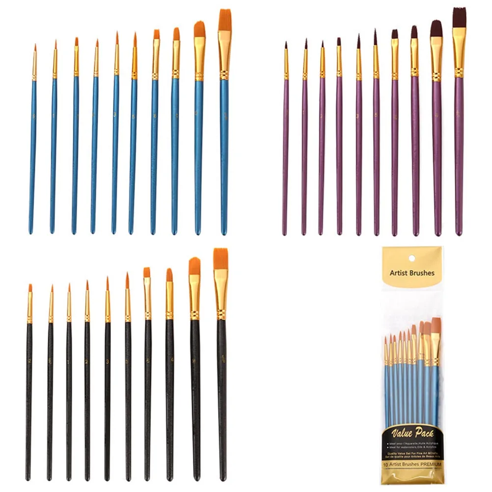 10pcs Paintbrush Set Durable for Acrylic Watercolor Gouache Oil Painting Travel Lightweight Kids Beginners Professionals Purple
10pcs Paintbrush Set Durable for Acrylic Watercolor Gouache Oil Painting Travel Lightweight Kids Beginners Professionals Purple