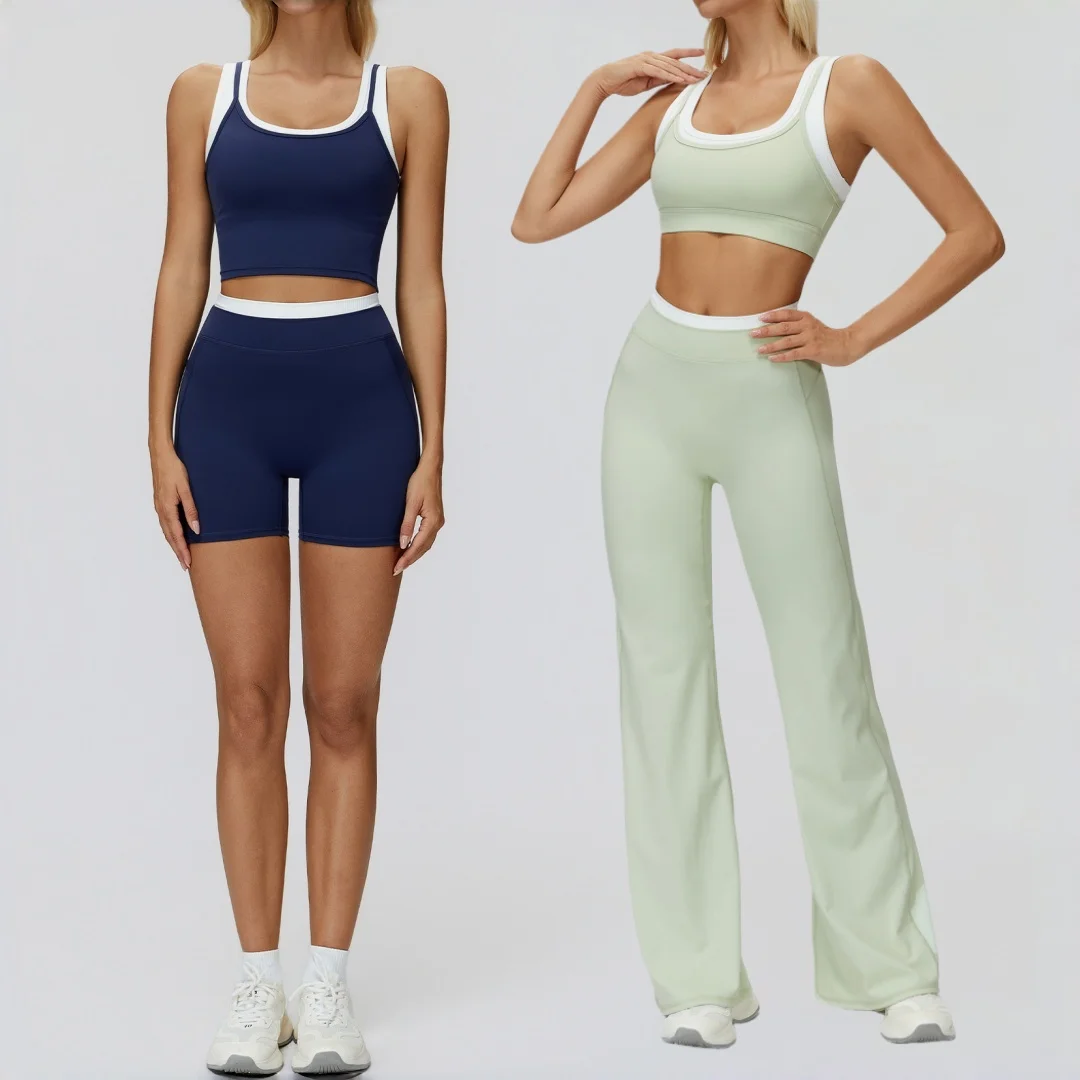 Женский комплект для йоги персикового цвета с высокой талией, комплект из двух предметов в рубчик с цветными блоками, повседневная одежда для фитнеса, бега, тренировочная одежда, костюм для йоги в тренажерном зале
Женский комплект для йоги персикового цвета с высокой талией, комплект из двух предметов в рубчик с цветными блоками, повседневная одежда для фитнеса, бега, тренировочная одежда, костюм для йоги в тренажерном зале