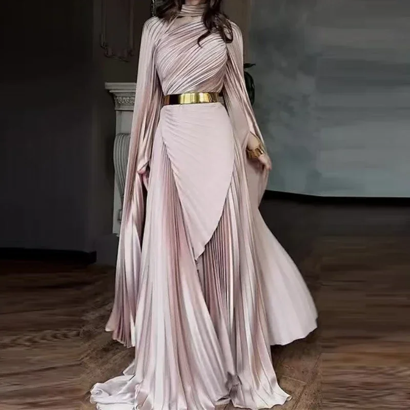 Women's Dresses Temperament Fashion 2025 Autumn New Batwing Sleeve Shawl Split Elegant Party Vestidos Evening Long Dress
Women's Dresses Temperament Fashion 2025 Autumn New Batwing Sleeve Shawl Split Elegant Party Vestidos Evening Long Dress