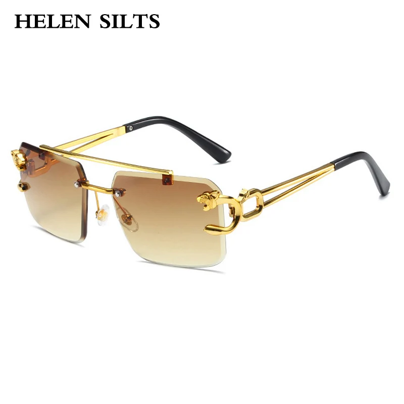Fashion Vintage Luxury Brand Designer Rimless Square Sunglasses Women Sun Glasses Punk Men Metal Gold Leopard Sunglasses UV400
Fashion Vintage Luxury Brand Designer Rimless Square Sunglasses Women Sun Glasses Punk Men Metal Gold Leopard Sunglasses UV400
