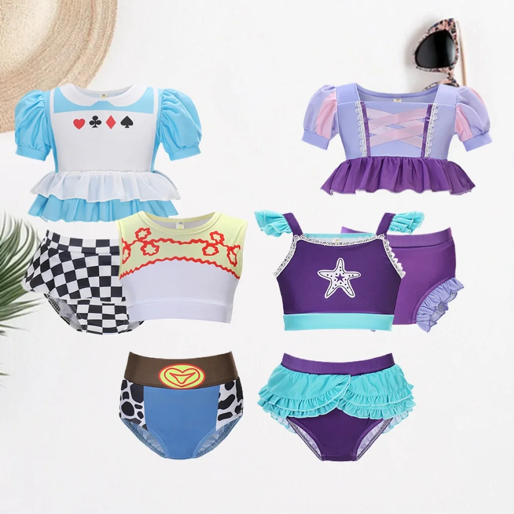 Vacation Bikini Set 2-10 Years Old Children Princess Bathing Beach Swimwear 2025 Korean Summer New Girls Swimming Swimsuit
Vacation Bikini Set 2-10 Years Old Children Princess Bathing Beach Swimwear 2025 Korean Summer New Girls Swimming Swimsuit