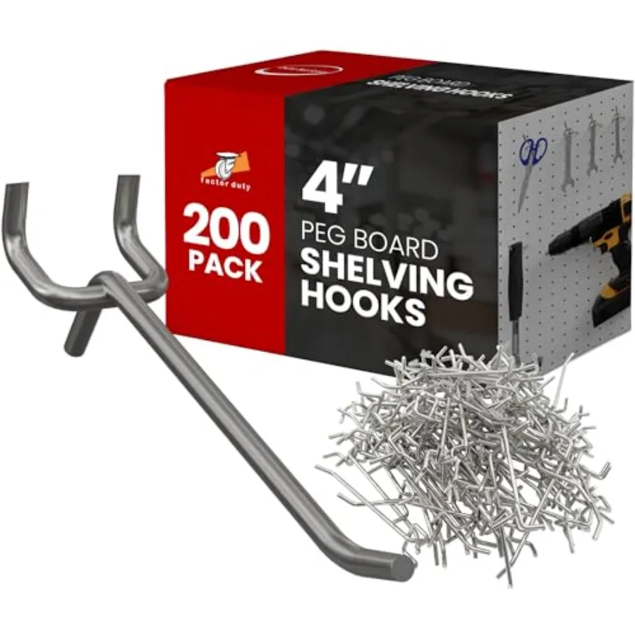 PEG Board Hooks 4 inch Pegboard Hooks Length Wholesale Lot
PEG Board Hooks 4 inch Pegboard Hooks Length Wholesale Lot