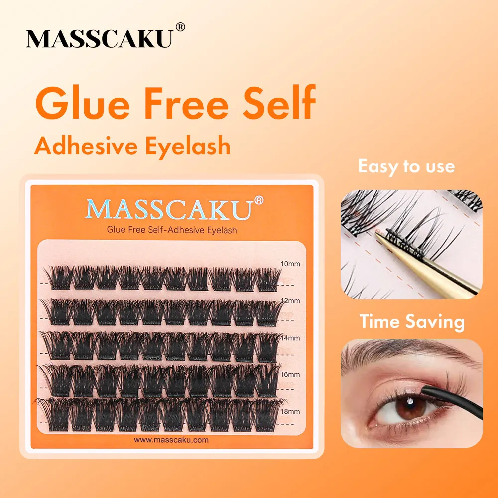 MASSCAKU 5Rows DIY Clusters Eyelashes Glue-free False Eyelashes Reusable DIY Individual Eyelash Extension for Makeup Enthusiasts
MASSCAKU 5Rows DIY Clusters Eyelashes Glue-free False Eyelashes Reusable DIY Individual Eyelash Extension for Makeup Enthusiasts