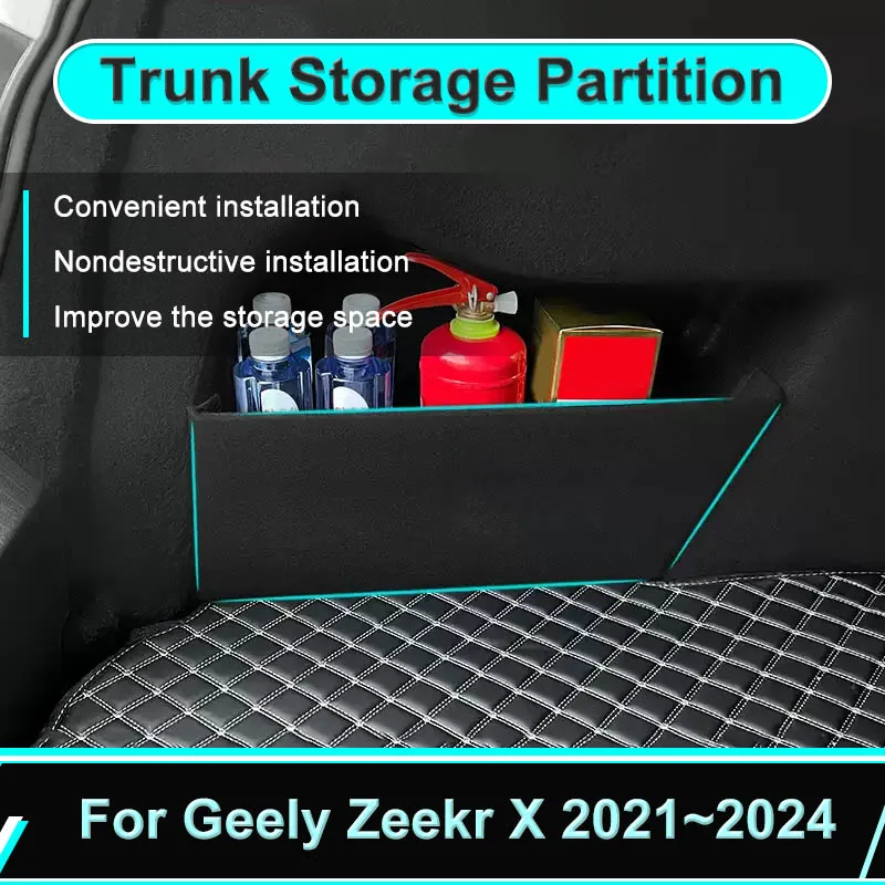 Car Trunk Storage Partition Box For Geely Zeekr X 2021~2024 2023 Side Storage Parts Tools Rear Sorting Auto Interior Accessories
Car Trunk Storage Partition Box For Geely Zeekr X 2021~2024 2023 Side Storage Parts Tools Rear Sorting Auto Interior Accessories