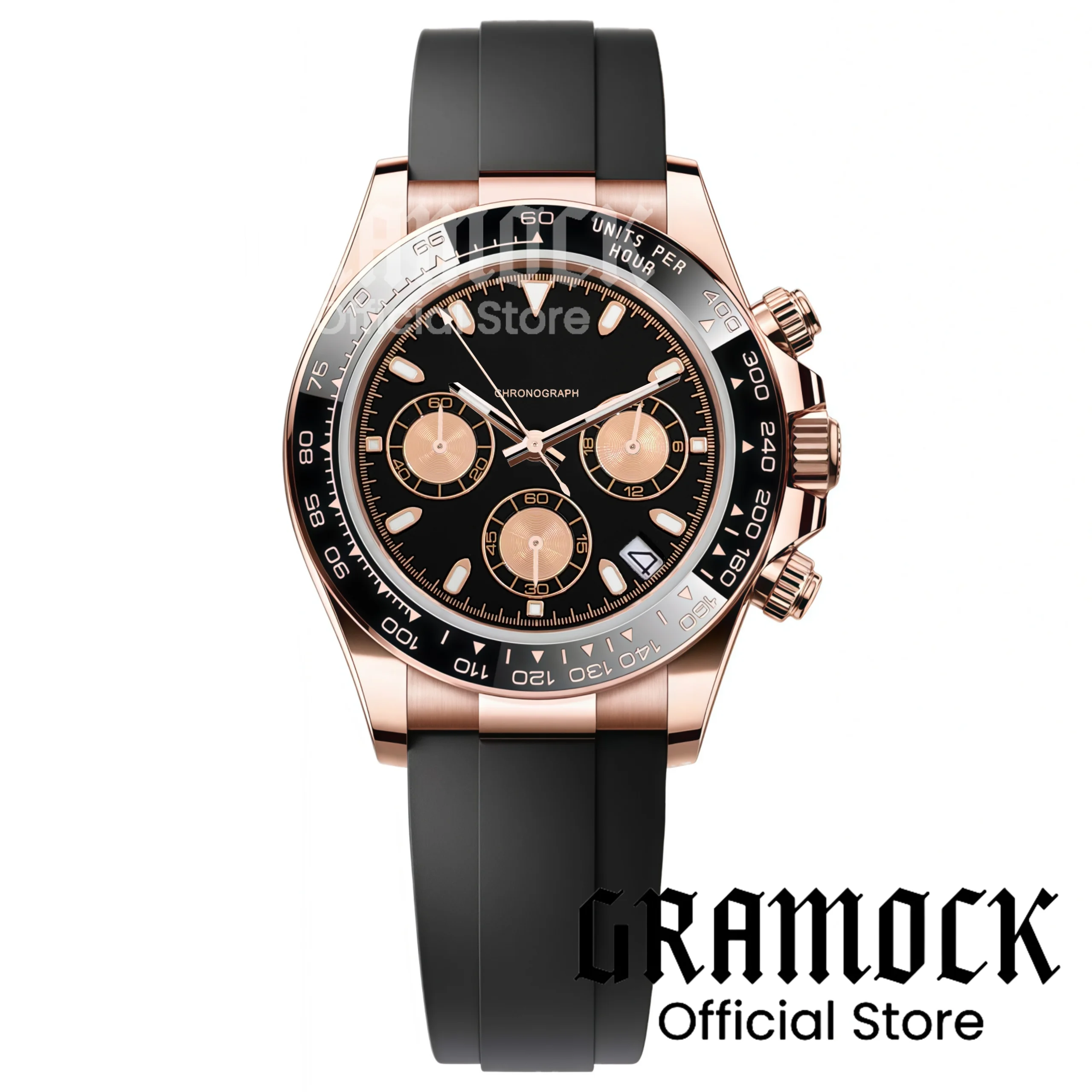 39mm Quartz Chronograph Luminous Watch For Men Waterproof Rose Gold VK63A Sport Men Watches Sapphire Glass 4 o'clock Date Window
39mm Quartz Chronograph Luminous Watch For Men Waterproof Rose Gold VK63A Sport Men Watches Sapphire Glass 4 o'clock Date Window