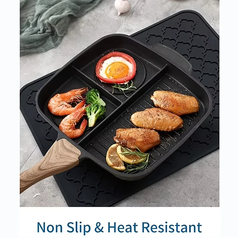 New kitchen countertop dish drying mat silicone drain mat heat resistant non-slip pots and pans coasters placemats tray placemat
New kitchen countertop dish drying mat silicone drain mat heat resistant non-slip pots and pans coasters placemats tray placemat
