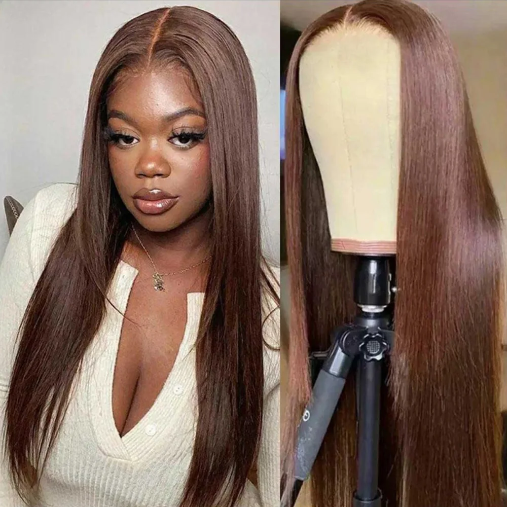 220% плотность # 4 шоколадно-коричневых прямых париков с кружевной передней частью 13x4, 13x6, HD прозрачные парики с кружевной передней частью, предварительно выщипанные, 100% натуральные волосы
220% плотность # 4 шоколадно-коричневых прямых париков с кружевной передней частью 13x4, 13x6, HD прозрачные парики с кружевной передней частью, предварительно выщипанные, 100% натуральные волосы