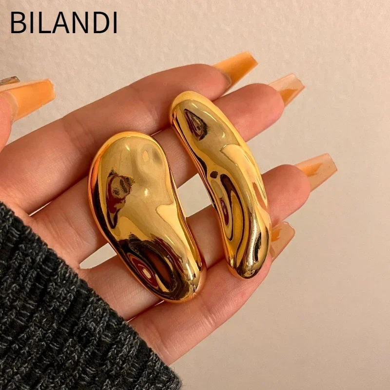 Bilandi Fashion Jewelry European and American Design Metal Asymmetrical Earrings Exaggerative Ear Accessories 2024 Trend New
Bilandi Fashion Jewelry European and American Design Metal Asymmetrical Earrings Exaggerative Ear Accessories 2024 Trend New