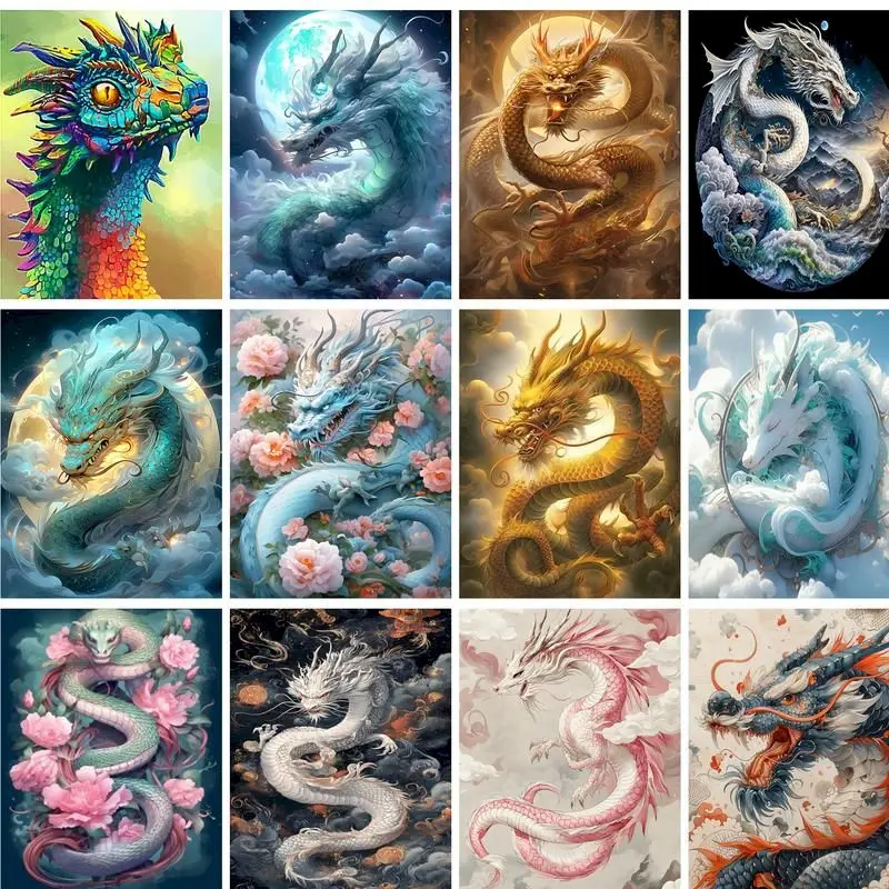 GATYZTORY Oil Painting By Numbers Dragon 60x75cm DIY Paint By Numbers For Adult Animals Frameless Canvas Painting Unique Gift
GATYZTORY Oil Painting By Numbers Dragon 60x75cm DIY Paint By Numbers For Adult Animals Frameless Canvas Painting Unique Gift