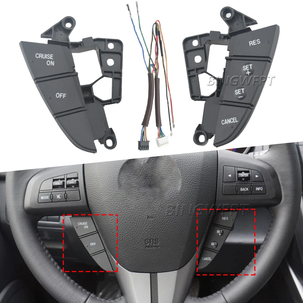 Original High Quality Button For Mazda 3 BL Mazda CX5 CX-7 2011-2015 Steering Wheel Cruise Control Switch
Original High Quality Button For Mazda 3 BL Mazda CX5 CX-7 2011-2015 Steering Wheel Cruise Control Switch