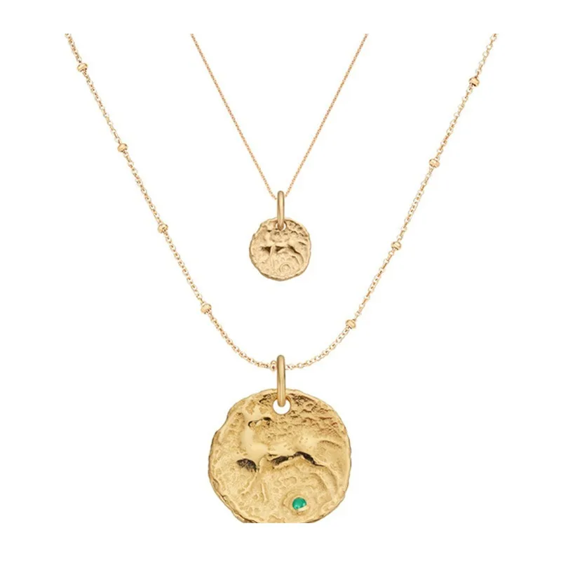 Qingdao Jewelry Multi-layer Necklace Designer New Gold-plated Irregular Relief Pendant Female
Qingdao Jewelry Multi-layer Necklace Designer New Gold-plated Irregular Relief Pendant Female