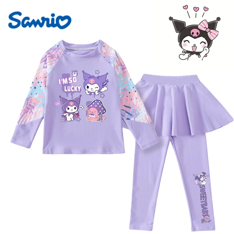 Kuromi Kids Swimsuit Long Sleeve Long Pants Cute Cartoon Medium and Big Kids Quick Drying Sunscreen Swimwear Birthday Gift
Kuromi Kids Swimsuit Long Sleeve Long Pants Cute Cartoon Medium and Big Kids Quick Drying Sunscreen Swimwear Birthday Gift