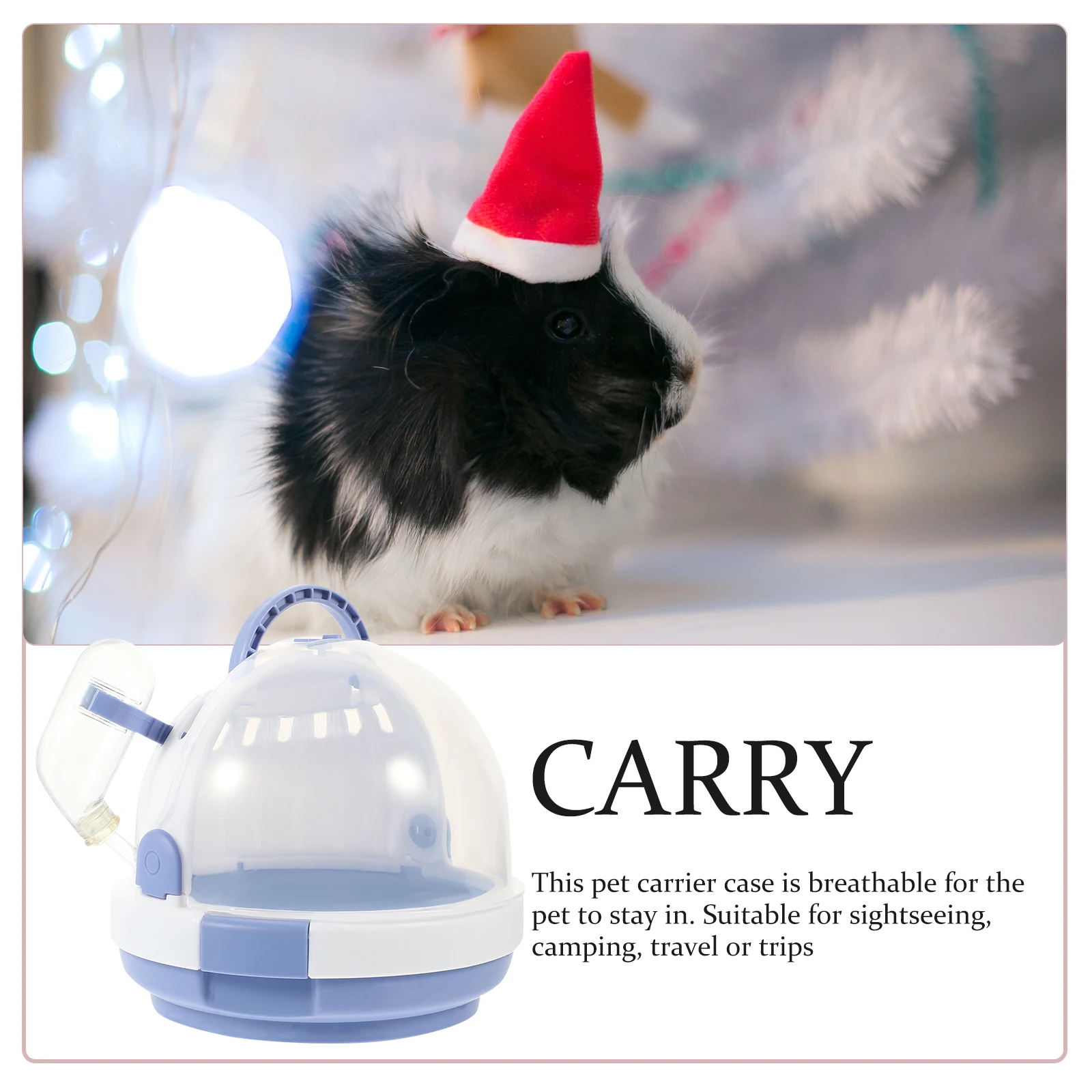 Portable Hamster Cage Small Pets Carrying Case Plastic Transparent for Travel Outdoor Supply Handle Breathing Holes Durable
Portable Hamster Cage Small Pets Carrying Case Plastic Transparent for Travel Outdoor Supply Handle Breathing Holes Durable