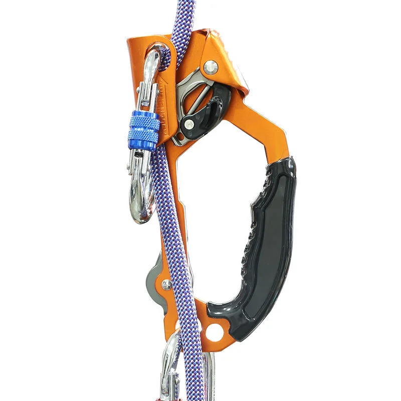 Handheld Ascender With Pulley For Rock Climbing Tree Climbing Fall Protection Rope Clamp Ascender
Handheld Ascender With Pulley For Rock Climbing Tree Climbing Fall Protection Rope Clamp Ascender