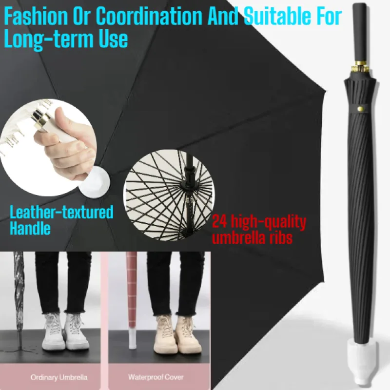 Деловой утолщенный зонт с длинной ручкой, прямой зонт для автомобиля, мужской водонепроницаемый зонт от ливня с удобной системой отвода воды
Деловой утолщенный зонт с длинной ручкой, прямой зонт для автомобиля, мужской водонепроницаемый зонт от ливня с удобной системой отвода воды