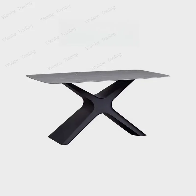 Minimalist slate long dining table Modern light luxury dining room 1.6 meters dining table
Minimalist slate long dining table Modern light luxury dining room 1.6 meters dining table