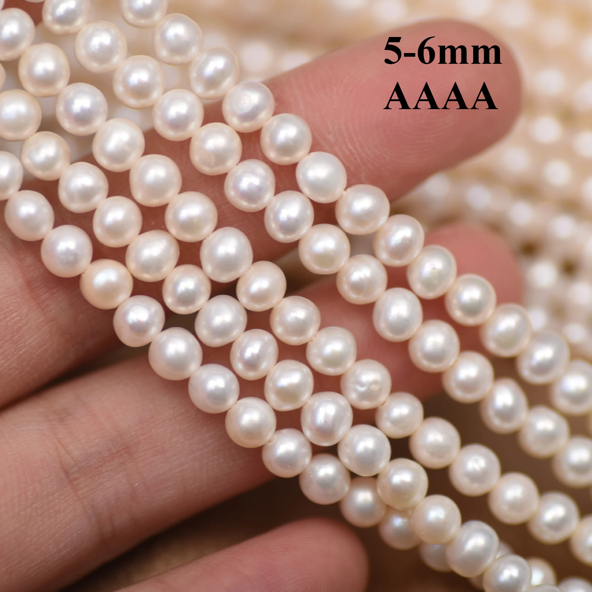 5-6mm 4A Smooth Natural Freshwater White Pearl Round Dazzling Glinting Bead Gift Jewelry Make DIY Necklace Bracelet Accessories
5-6mm 4A Smooth Natural Freshwater White Pearl Round Dazzling Glinting Bead Gift Jewelry Make DIY Necklace Bracelet Accessories