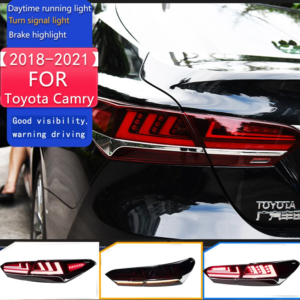 Стайлинг автомобиля для Toyota Camry, светодиодный задний фонарь 2018-2021, задний противотуманный тормоз Camry, указатель поворота, автоаксессуары
Стайлинг автомобиля для Toyota Camry, светодиодный задний фонарь 2018-2021, задний противотуманный тормоз Camry, указатель поворота, автоаксессуары
