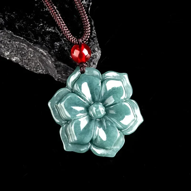 Authentic Natural A-grade Jadeite Blue Water Peach Blossom Pendant Glutinous Seed Jade Men's Gifts Women's Jewelry Drop Shipping
Authentic Natural A-grade Jadeite Blue Water Peach Blossom Pendant Glutinous Seed Jade Men's Gifts Women's Jewelry Drop Shipping