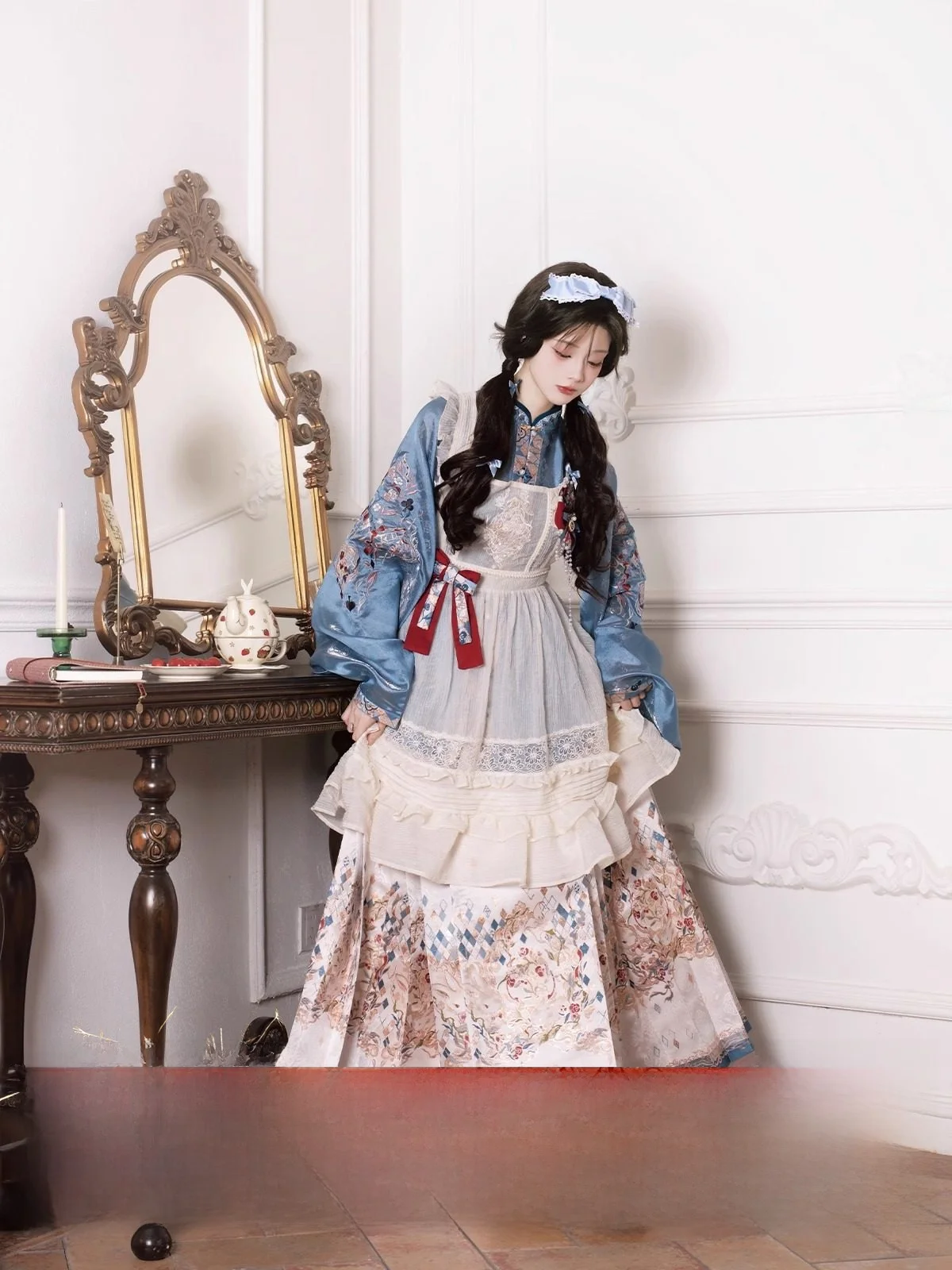 Embroidered awl Skirt Ming Dynas Gold T Suit Hanfu Women's Traditional Costume Polyester Fiber Spring Season
Embroidered awl Skirt Ming Dynas Gold T Suit Hanfu Women's Traditional Costume Polyester Fiber Spring Season