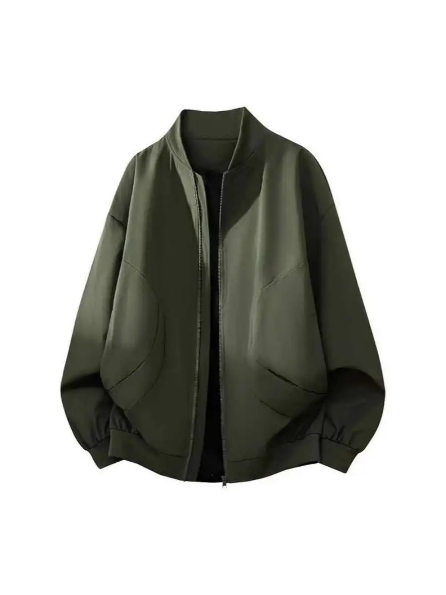 Мужская куртка свободного кроя с бейсбольным воротником, повседневная, универсальная, оверсайз, для молодежи, модная, брендовая, из полиэстера, тонкая, деловая
Мужская куртка свободного кроя с бейсбольным воротником, повседневная, универсальная, оверсайз, для молодежи, модная, брендовая, из полиэстера, тонкая, деловая