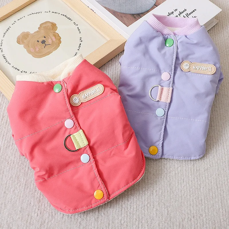 Pet Short Cotton Coat Small Dog Teddy Winter Warm Down Coat Thickened Dog Clothes Yorkshire Two Legs Open Button Shirt
Pet Short Cotton Coat Small Dog Teddy Winter Warm Down Coat Thickened Dog Clothes Yorkshire Two Legs Open Button Shirt