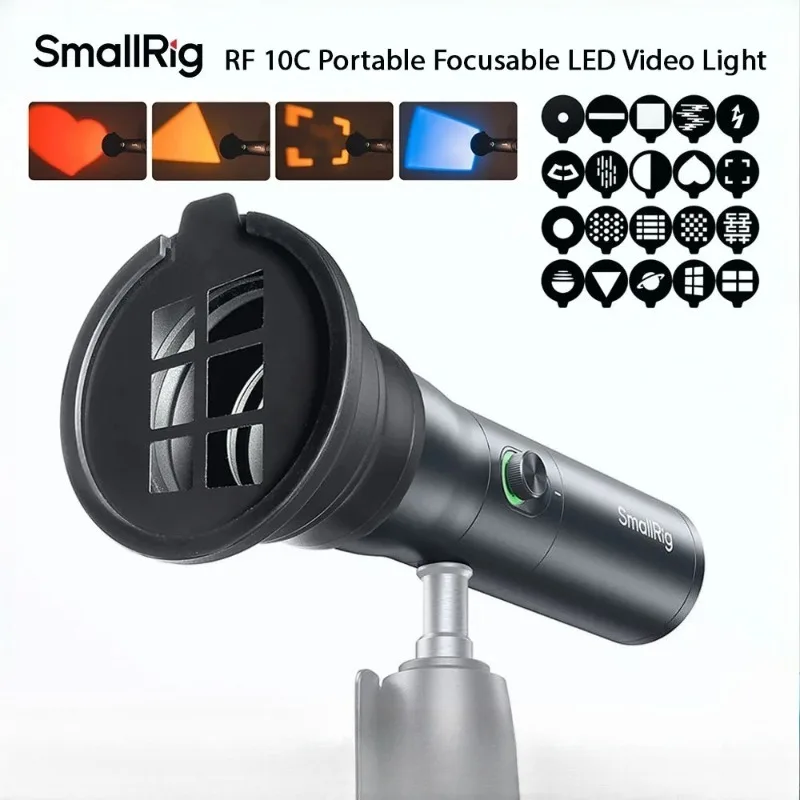SmallRig RF 10C RGB LED Photography Flashlight 4634 7500mAh Patterned Ambient Light with 4 Colors/20 Light Filters for Video
SmallRig RF 10C RGB LED Photography Flashlight 4634 7500mAh Patterned Ambient Light with 4 Colors/20 Light Filters for Video