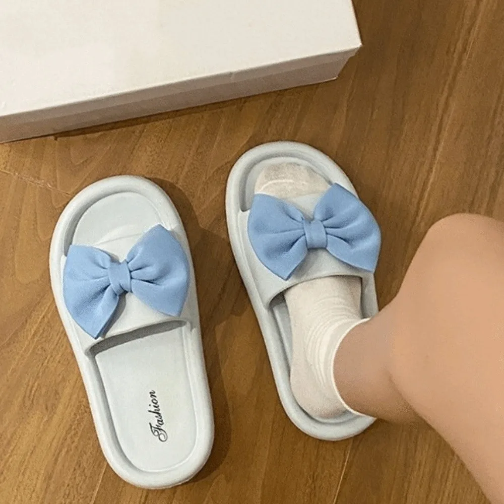Soft Cartoon Bow Slippers 3D Bowknot Platform Thick Soled Slippers Thick Anti Slip Outer Wear Shoes Homewear
Soft Cartoon Bow Slippers 3D Bowknot Platform Thick Soled Slippers Thick Anti Slip Outer Wear Shoes Homewear