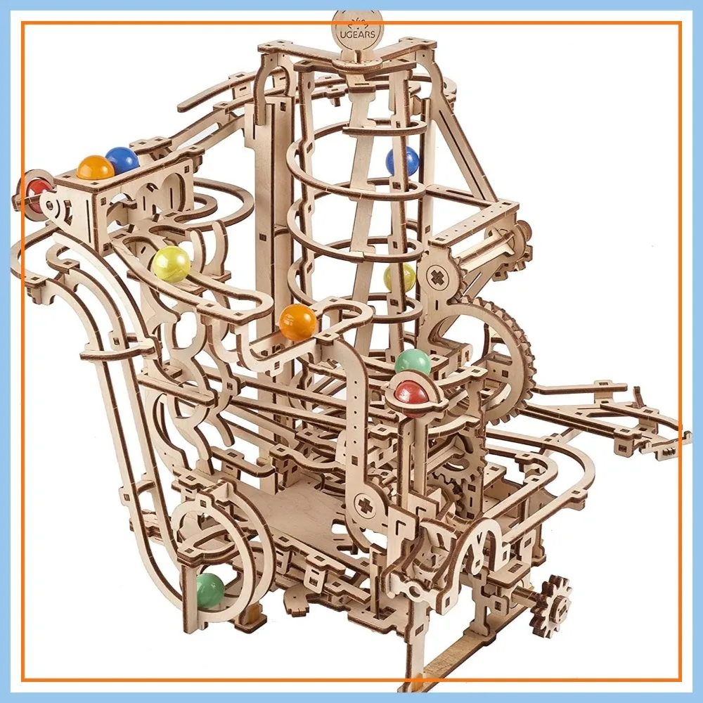 Wooden 3D Puzzles for Adults - Marble Run Spiral Hoist Model Kit, 266 Pcs Advanced Mechanical Puzzle
Wooden 3D Puzzles for Adults - Marble Run Spiral Hoist Model Kit, 266 Pcs Advanced Mechanical Puzzle