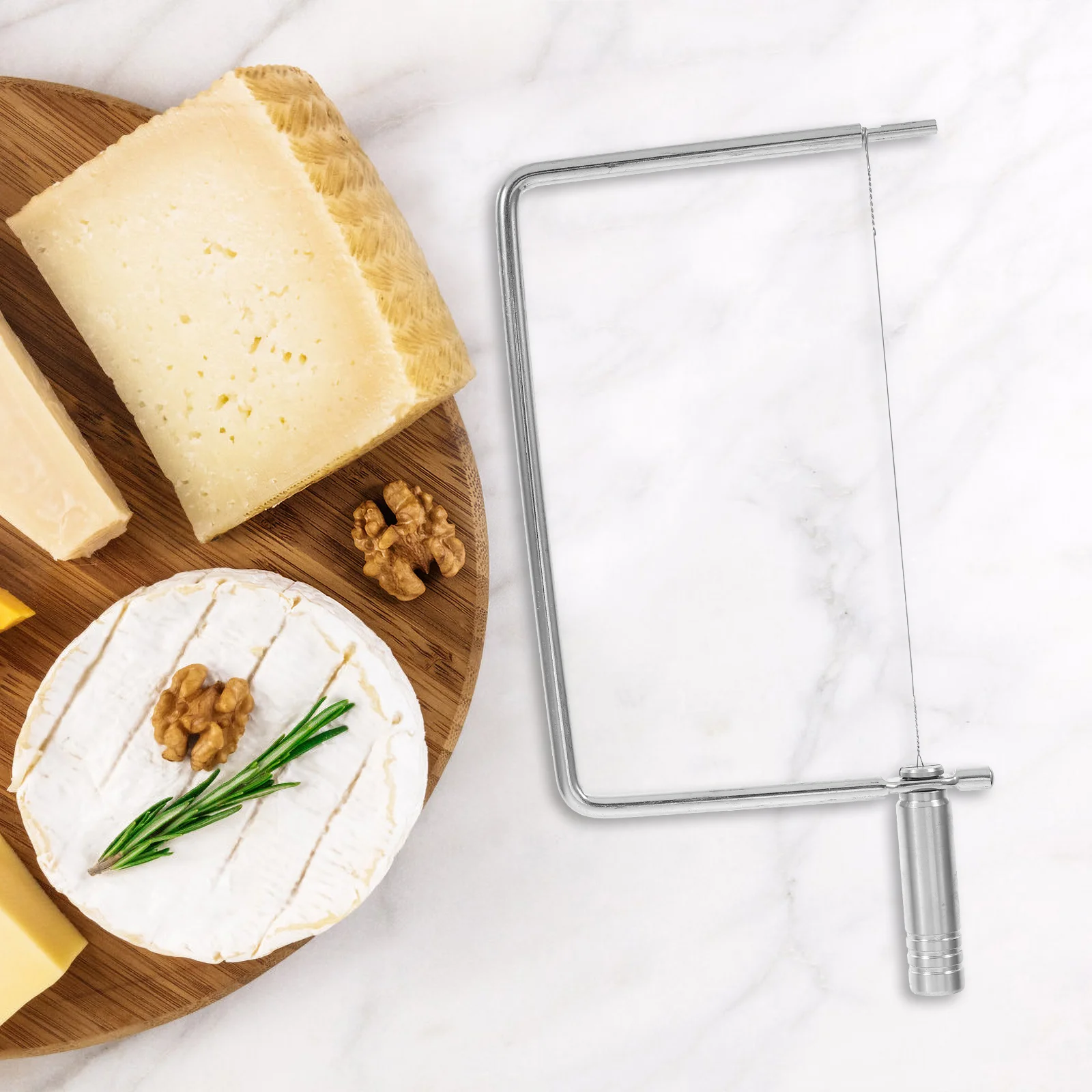 Stainless Steel Cheese Slicer Wire Multipurpose Handheld Cutter for Cheese Butter Blocks Kitchen Slicing Tool Food Slicer
Stainless Steel Cheese Slicer Wire Multipurpose Handheld Cutter for Cheese Butter Blocks Kitchen Slicing Tool Food Slicer