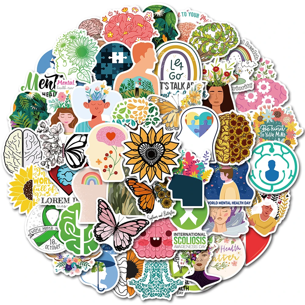 10/30/50pcs Mental Health Graffiti Stickers Laptop Luggage Phone Notebook Guitar Fridge Skateboard Waterproof Sticker Kid Toy
10/30/50pcs Mental Health Graffiti Stickers Laptop Luggage Phone Notebook Guitar Fridge Skateboard Waterproof Sticker Kid Toy