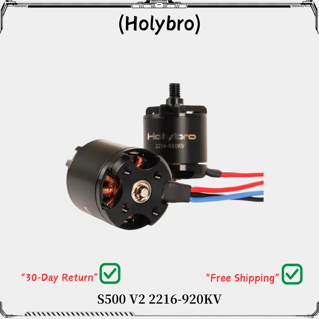 Бесщеточный двигатель HolyBro 2216 920KV (CW/CCW) — совместим с комплектами рамок S500/X500 для мультироторных и дронов FPV
Бесщеточный двигатель HolyBro 2216 920KV (CW/CCW) — совместим с комплектами рамок S500/X500 для мультироторных и дронов FPV