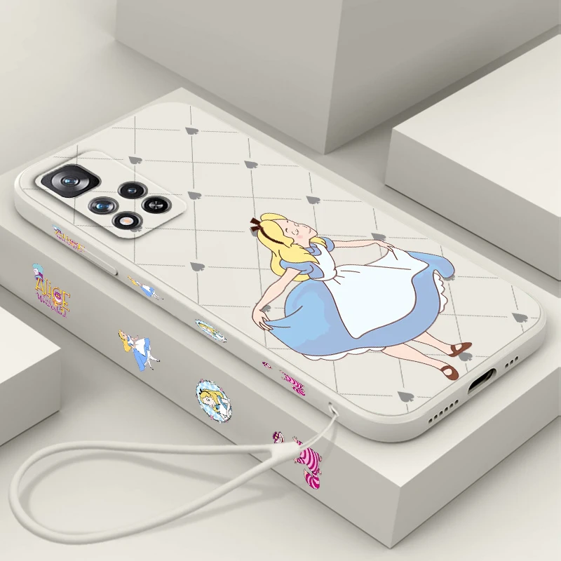 Alice Disney Fashion Cartoon Liquid Left Rope For Xiaomi Redmi Note 13 12 12S 12R 11 11T 11S 10 10S Pro Plus 5G Cover
Alice Disney Fashion Cartoon Liquid Left Rope For Xiaomi Redmi Note 13 12 12S 12R 11 11T 11S 10 10S Pro Plus 5G Cover