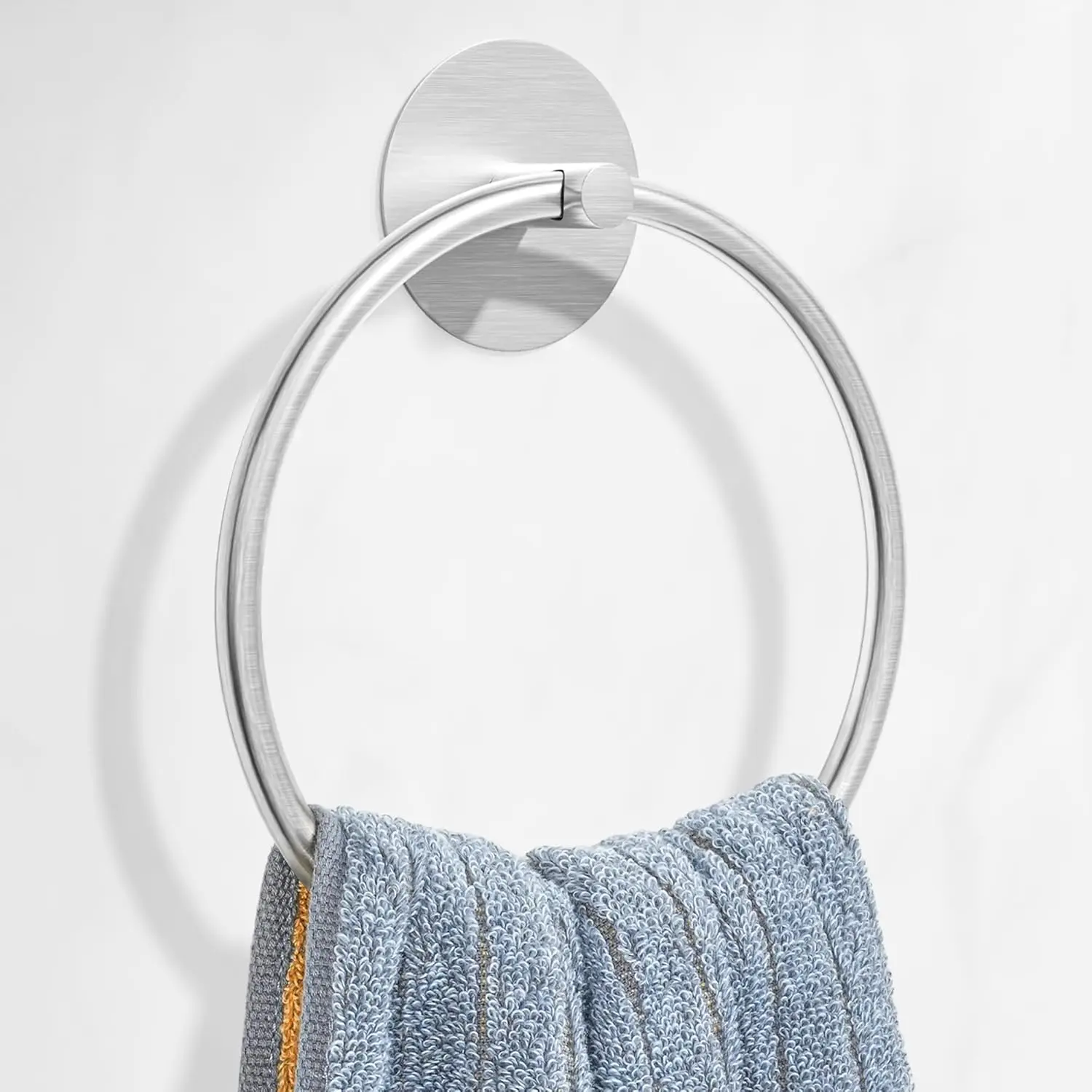 SUS304 Stainless Steel Towel Ring - Adhesive Wall Mounted Hand Towel Holder for Bathroom & Kitchen, Rustproof, 180° Swivel
SUS304 Stainless Steel Towel Ring - Adhesive Wall Mounted Hand Towel Holder for Bathroom & Kitchen, Rustproof, 180° Swivel
